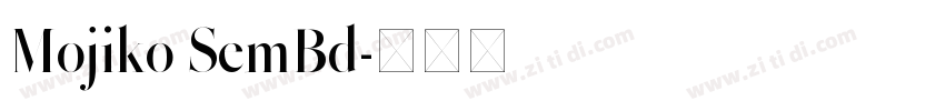Mojiko SemBd字体转换